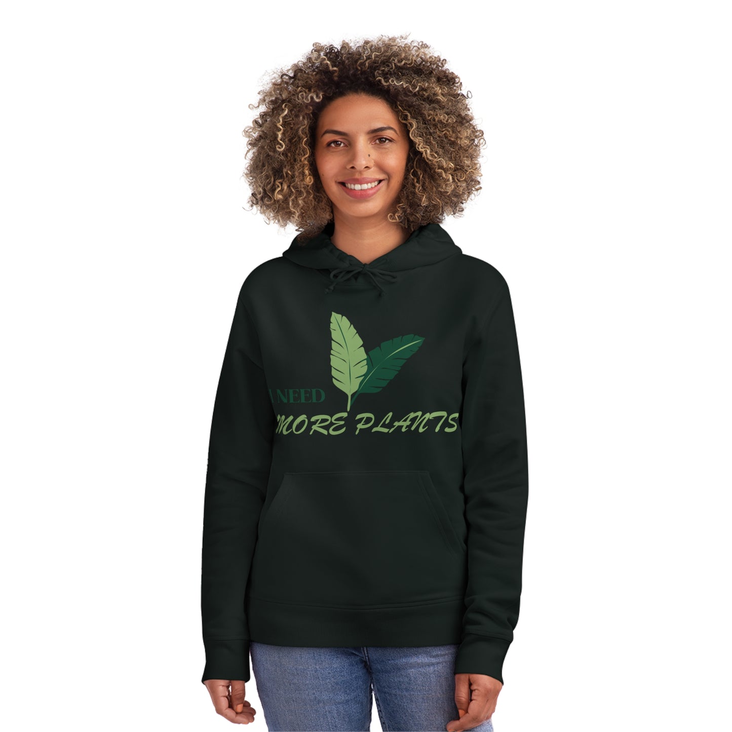 Plant Lover Hoodie - 'I Need More Plants' Eco-Friendly Green Thumb Apparel