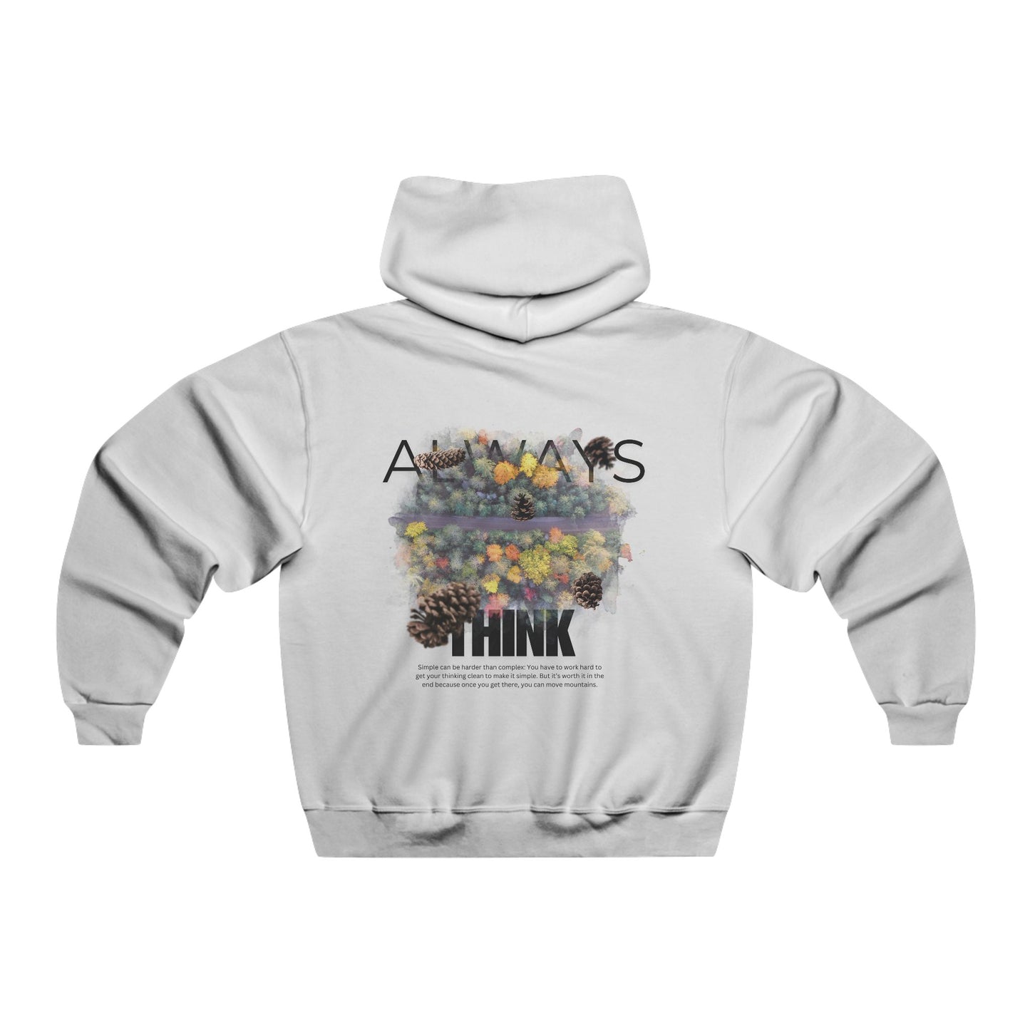 Think Deeper Hooded Sweatshirt | Think Outside the Box, Think Big